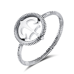 Anchor Design Silver Ring NSR-818